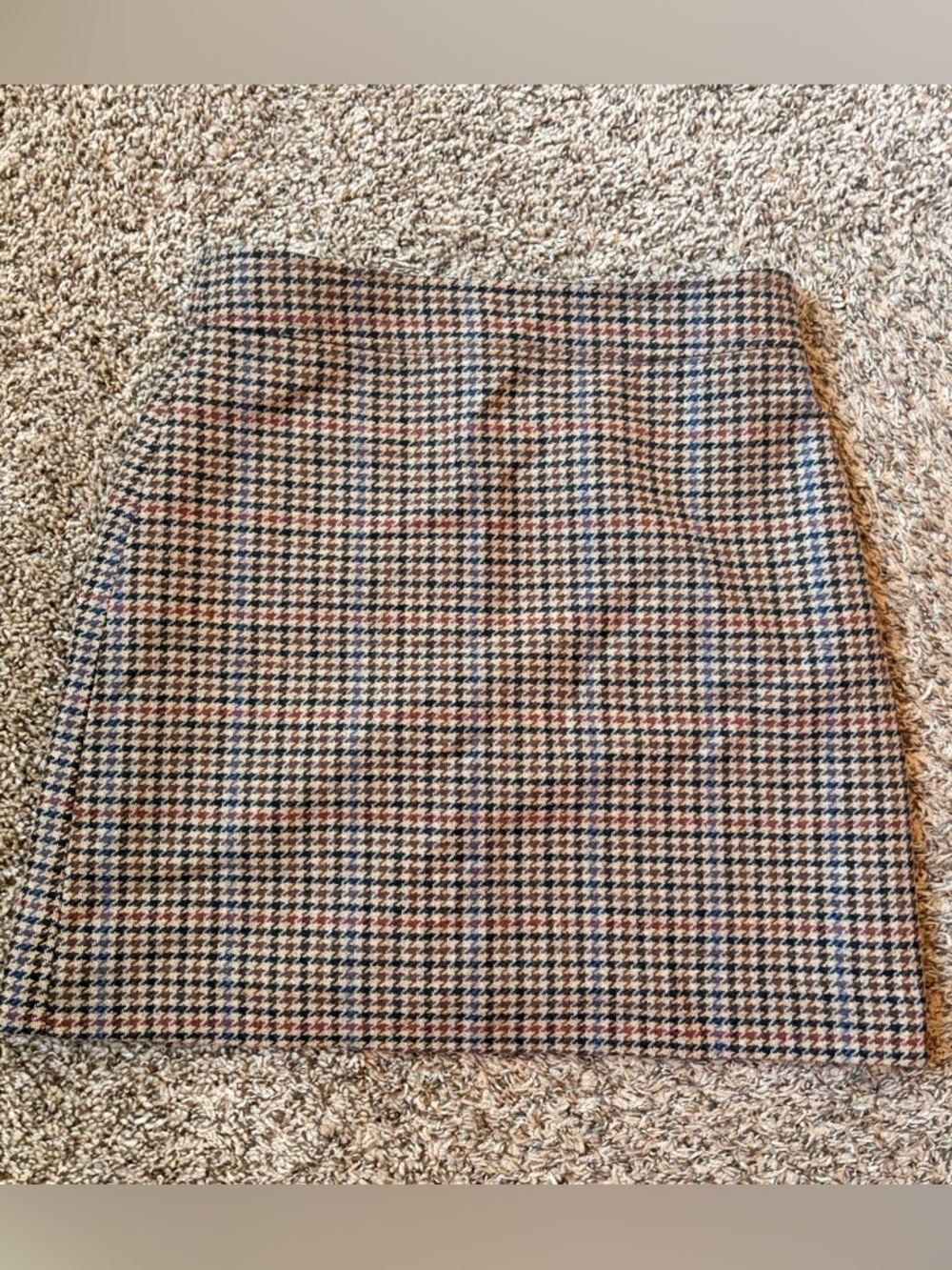 J. Crew Houndstooth Mini Skirt - Brown & Black
